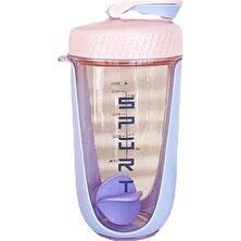 Beyaz 600 ml Blender Shaker Şişe Paslanmaz Çırpma Topu ile Bpa Ücretsiz Plastik Protein Sallar Toz Spor Salonu Spor Egzersiz Için Sızdırmaz (Yurt Dışından)