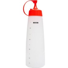 Kırmızı 550 ml Pratik Sızdırmaz Sıkılabilir Şişe Yağ Şişesi Temizle Ölçekli Çok Kullanımlı Plastik Çok Amaçlı Toz Geçirmez Yağ Şişesi Ev Mutfak Için (Yurt Dışından)