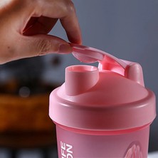 Mor Spor Shaker Şişesi 500 ml Protein Tozu Karıştırma Şişesi Spor Fitness Salonu Shaker Açık Taşınabilir Pp Su Şişesi Botella Agua (Yurt Dışından)