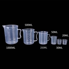 50ML 20ML/30ML/50ML/250ML/500ML/1000ML Dereceli Kalite Ölçüm Sürahisi ile Ölçüm Bardakları Karıştırma Kabı Food Grade Plastik Pp Standardı (Yurt Dışından)