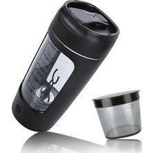 Siyah Elektrikli Protein Shaker Karıştırma Fincan Otomatik Kendini Karıştıran Su Şişesi Mikser Tek Tuşla Anahtarı Drinkware Fitness Salonu Için 650 ml (Yurt Dışından)