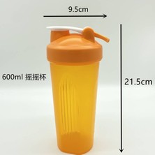 Siyah 600 ml Dropshipme Taşınabilir Shaker Şişe Protein Shake Spor Salonu Karıştırma Fincan Spor Spor Su Şişeleri Saplı Açık Mikser Kupa (Yurt Dışından)