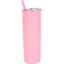 Pembe 1 Adet 1/2/5 Adet 20 Oz Sıska Bardak Kapaklı ve Saman Paslanmaz Çelik Yalıtımlı Su Bardak Bardak Çift Katmanlı Sandık Tumbler Kupa (Yurt Dışından)