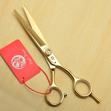 2Danlu Z1020-JIN-D-55YY Profesyonel Kuaförlük Makas Mor Ejderha Japonya 440C Altın Saç Kesme Makası Berber Inceltme Makası Dropshipping Z1020 (Yurt Dışından)