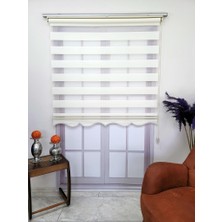 Bbb Mikro Pliseli Stor Zebra Perde Krem Mz484