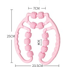 2Danlu Mor-D Halka Şeklindeki Bacak Kelepçe Masajı Rahatlatıcı Plastik Bacak Rulo Rulo Bar Yoga Dört Tekerlekli Masaj Halka Şeklindeki Bacak Kelepçesi (Yurt Dışından)