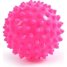 2Danlu 7cm-Pembe 7.5cm Pvc Dikenli Masaj Yoga Topu Tetik Noktası Spor Fitness El Ayak Ağrısı Stres Giderici Kas Relax Unisex Bıçak Masaj Topu (Yurt Dışından)