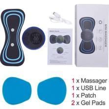 2Danlu 2 Jel Pedli Set 2/4pcs Elektrikli Masaj Yastığı Mini Servikal Masaj Stimülatörü Erkekler Için Boyun Omuz Meme Masaj Yastığı Ayarlanabilir Masaj Yastığı (Yurt Dışından)