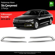 S-Dizayn Vw Passat B8 Krom Sis Farı Çerçevesi 2 Parça 2015-2019