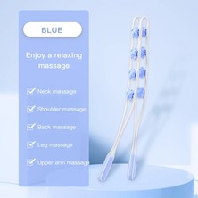 2Danlu Blue-8 Rulo Vücut Masaj Rulo Spor Tetik Noktası Relax Dorsum Akupunktur Sırt Masajı Bacak Selülit Masajı Vücut Sırt Scratcher Için (Yurt Dışından)