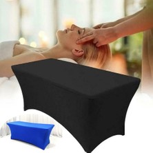 2Danlu Beyaz Güzellik Salonu Masaj Elastik Yatak Örtüsü Yüksek Streç Düğün Otel Doğum Günü Masa Minder Örtüsü Büfe Masa Örtüsü Masa Örtüsü (Yurt Dışından)