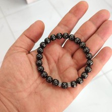 Oltutaşımarket Gümüş Işlemeli Oltu Bileklik