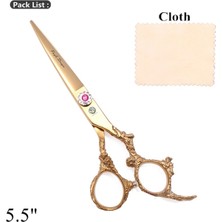 2Danlu Z9005 Jin C 55N Saç Kesme Makası Profesyonel 5.5 "6" Jp 440C Kuaförlük Makas Berber Inceltme Makası Saç Kesimi Seti Dropshipping Z9005 (Yurt Dışından)