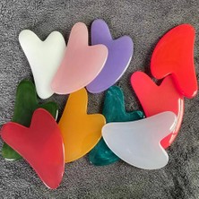 2Danlu Açık Pembe 10 Renk Güzel Masaj Balmumu Guasha Kazıma Masaj Kazıyıcı Yüz Masajı Akupunktur Gua Sha Göz Yüz Kurulu Spa Masajı (Yurt Dışından)