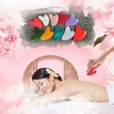 2Danlu Açık Pembe 10 Renk Güzel Masaj Balmumu Guasha Kazıma Masaj Kazıyıcı Yüz Masajı Akupunktur Gua Sha Göz Yüz Kurulu Spa Masajı (Yurt Dışından)