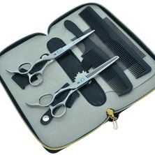 2Danlu A0046C-01-60 Sol El Kesme Makası 5.5 "6.0" Smith Chu Salon Kuaför Solak Berberler Için Inceltme Makası Saç Makası A0045C (Yurt Dışından)