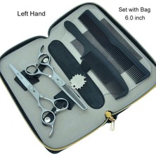2Danlu A0046C-01-60 Sol El Kesme Makası 5.5 "6.0" Smith Chu Salon Kuaför Solak Berberler Için Inceltme Makası Saç Makası A0045C (Yurt Dışından)