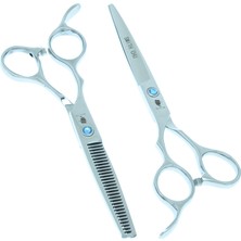 2Danlu A0046C-01-60 Sol El Kesme Makası 5.5 "6.0" Smith Chu Salon Kuaför Solak Berberler Için Inceltme Makası Saç Makası A0045C (Yurt Dışından)