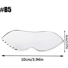 2Danlu B5 Paslanmaz Çelik Guasha Masaj Aletleri Vücut Yumuşak Doku Kazıyıcı Masaj Fiziksel Kazıma Terapisi Arka Bacak Kol Boyun Omuz (Yurt Dışından)