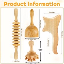 2Danlu 2 Adet Ahşap Lenfatik Drenaj Masajı Ahşap Bardak Masaj Rulo Sopa Şekillendirme Kurulu Anti-Selülit Vücut Şekillendirme Ahşap Terapi Araçları (Yurt Dışından)