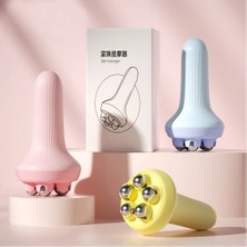 2Danlu Tip 1-Sarı 360 Derece Manuel Paslanmaz Çelik Masaj Topu Masaj Silindiri Vücut Terapi Masajı Boyun Geri Omuz Yüz Germe Araçları (Yurt Dışından)