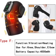 2Danlu 1 Adet-Titreşim Isı Eletric Diz Sıcaklığı Masaj Bacak Eklemi Isıtma Titreşim Masajı Dirsek Omuz Desteği Artrit Fizyoterapi Dizlik (Yurt Dışından)