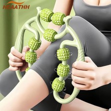 2Danlu Pembe - 20 Tur Halka Şeklinde Bacak Kelepçe Masajı Rahatlatıcı Taşınabilir Plastik Bacak Makaralı Rulo Bar Yoga 9 Tekerlekli Meridyen Masajı Halka Şeklinde Bacak Kelepçesi (Yurt Dışından)