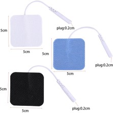 2Danlu 10 ADET5X5 cm Siyah Elektrot Pedleri Fizyoterapi Iletken Jel Ems Akupunktur Kas Stimülatörü Patche Elektrik Onlarca Dijital Terapi Makinesi (Yurt Dışından)