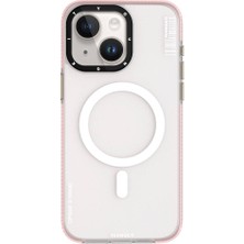 YoungKit iPhone 15 Kılıf Magsafe Şarj Özellikli Youngkit Jiansha Serisi Kapak Pembe