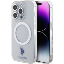 U.S. Polo Assn. iPhone 15 Pro Max Kılıf U.s. Polo Assn. Orjinal Lisanslı Magsafe Şarjlı Transparan Tasarım Şeffaf