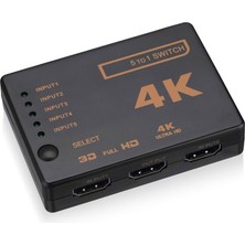 Takım 1 Takım 5 Bağlantı Noktası UHD 3D 4K 1080P HDMI Uyumlu Ayırıcı Anahtar Seçici Switcher Hub Ir Uzaktan Hdtv Hub Kızılötesi Uzaktan Hub Kızılötesi Uzaktan (Yurt Dışından)