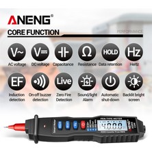 Aneng A3003 Dijital Multimetre Kalem Tipi Metre 4000 Sayım Temassız Ac/dc Gerilim Direnci Kapasite Hz Test Aracı (Yurt Dışından)