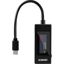 Kowsı KWS-065C Type-C Usb-C 4-30V Gerilim Ölçer Zamanlama Ampermetre Dijital Monitör USB Şarj Test Cihazı Güç Ölçer Gerilim Test Cihazı Akım (Yurt Dışından)