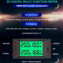 Peacefaır PZEM-025 Dc Dijital Test Cihazı 300V 50A (Yurt Dışından)