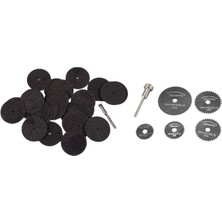 25 Pcs 32MM Reçine Kesme Diskleri Seti Kiti + 1 Mandrel Döner Alet ve 6 Adet Metal Hss Daire Testere Seti (Yurt Dışından)