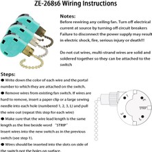 Adet ZE-268S6 Tavan Vantilatörü Anahtarı 3 Hız 4 Tel Tavan Vantilatörleri Için (Yurt Dışından)