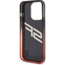 Ferrari iPhone 15 Pro Max Kılıf Ferrari Orjinal Lisanslı Transparan Sf Yazılı Kenarları Renk Geçişli Siyah