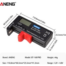 Dijital Pil Kapasitesi Teşhis Aracı Pil Test Cihazı LCD Ekran Kontrol Aaa Aa Düğme Hücresi Evrensel Test Cihazı (Yurt Dışından)