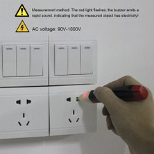 Taşınabilir Boyut Dijital Test Kalemi Çok Fonksiyonlu 90-1000V Test Cihazı Elektrik (Yurt Dışından)