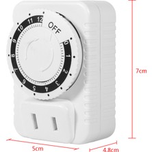 Adet 12 Saat Elektrik Mekanik Zaman Duvar Fişi Anahtarı Dijital Geri Sayım Sayacı Soket Sıcak (Yurt Dışından)