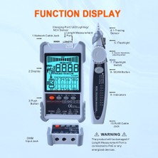 ET618 LCD Ekran Analogları ile Ağ Kablosu Test Cihazı Dijital Arama Poe Test Kablosu Tel Haritası Test Cihazı Kimlik Eşleme Aracı(A) (Yurt Dışından)