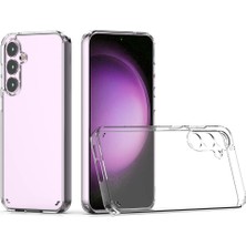 Dlrcase Samsung Galaxy S23 Fe Kılıf Coss Şeffaf 5mm Sert Silikon Kapak Renksiz