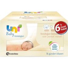 Uni Baby Yenidoğan Islak Pamuk Mendil 6x40lı Fırsat Paketi