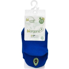 Biorganic Bibaby Organik Çorap Soket Sneakers Cute Saks