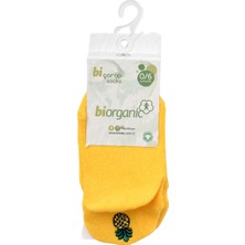Biorganic Bibaby Organik Çorap Soket Sneakers Cute Sarı