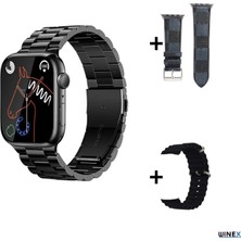 Winex Watch 8 WS92 Max Amoled Ekran Android İos HarmonyOs Uyumlu Akıllı Saat Siyah