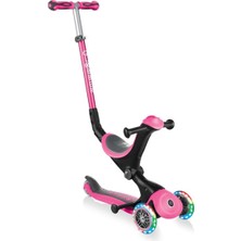 Globber Go Up Deluxe Işıklı Scooter Pembe