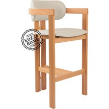 Kozza Home Trio Bar Sandalye Naturel - 75 cm