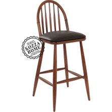 Kozza Home Jessie Bar Sandalye Ceviz - 75 cm