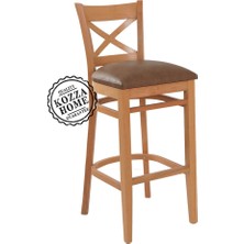 Kozza Home Bristol Bar Sandalye Naturel - 65 cm